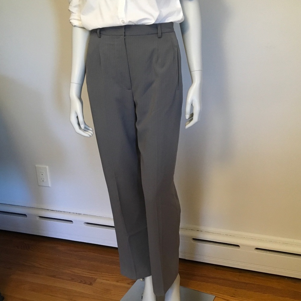 Giorgio Sant Angelo Gray and White Pinstripe Pants